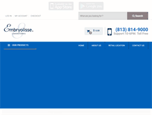 Tablet Screenshot of embryolisseusa.com